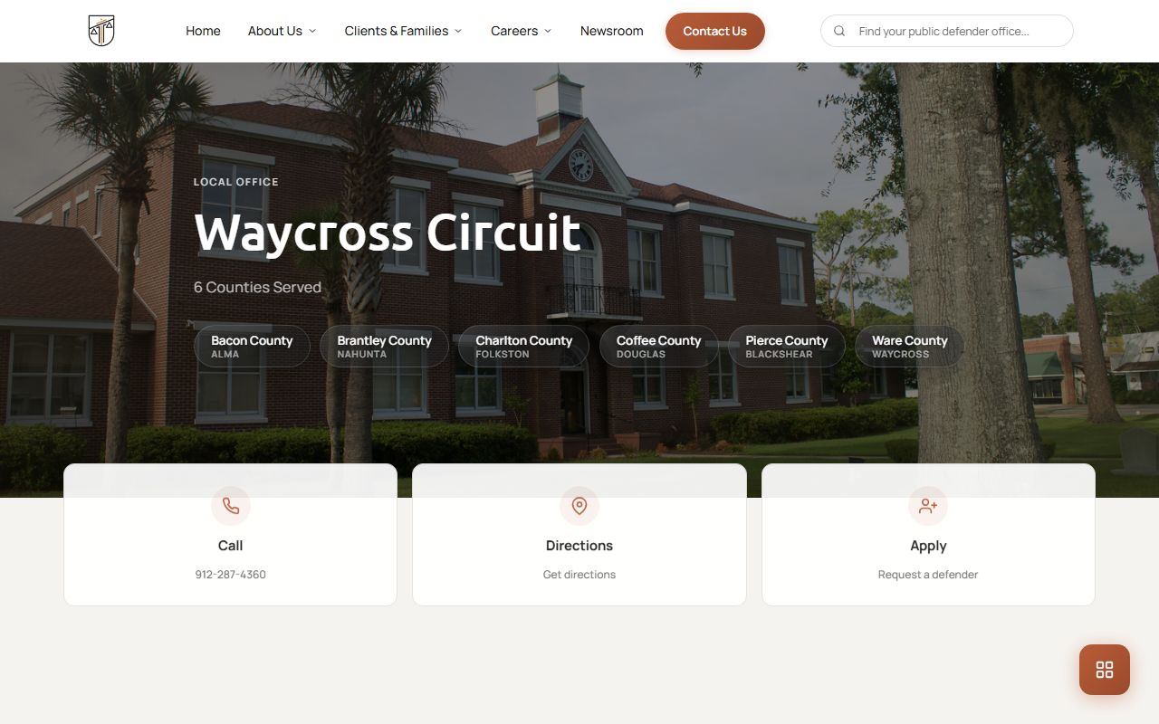 Charlton County court charges Waycross Circuit public defender office