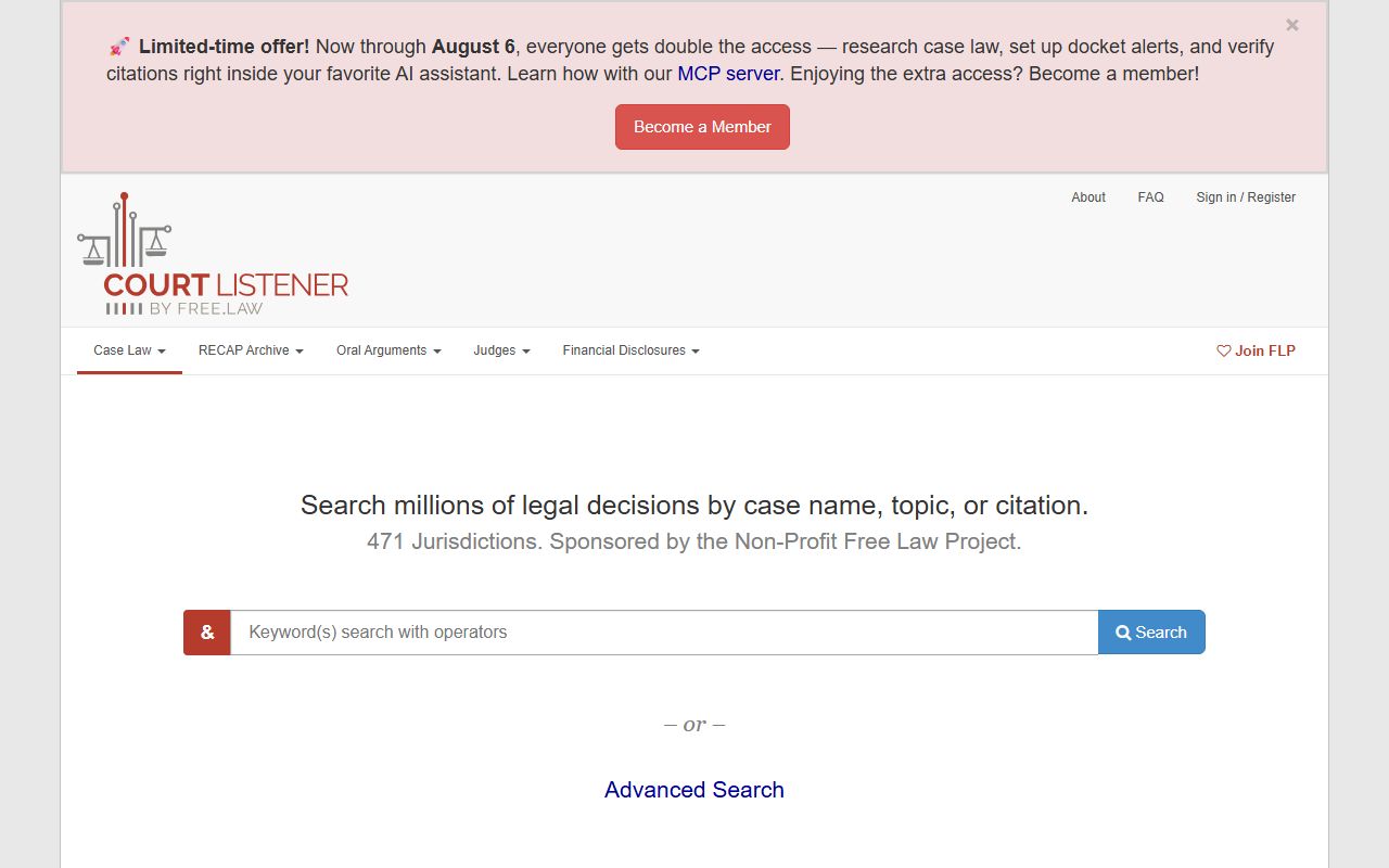 Charlton County Superior Court records and CourtListener research portal distinction