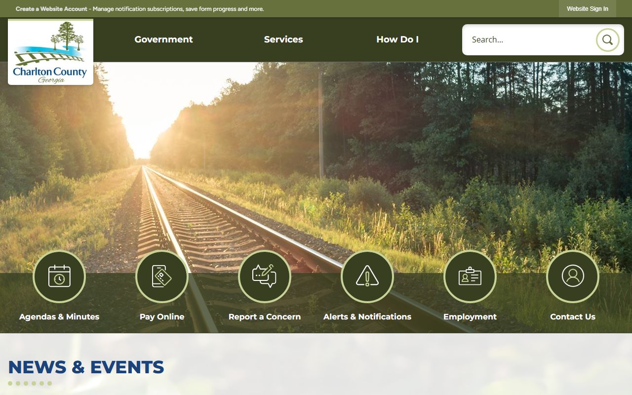 Charlton County court records official county homepage