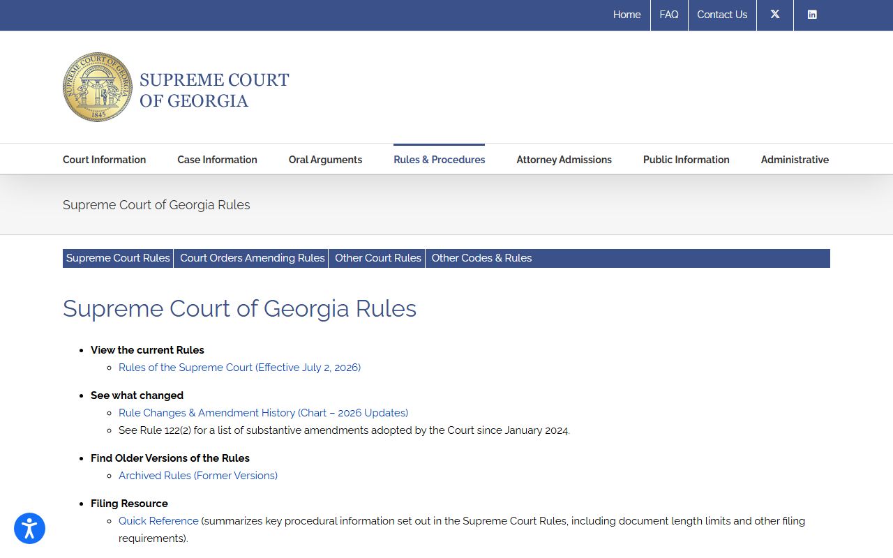 Charlton County court records Supreme Court of Georgia rules source