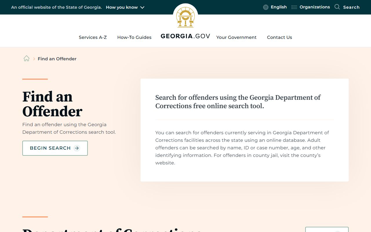 Charlton County inmate lookup Georgia offender instructions