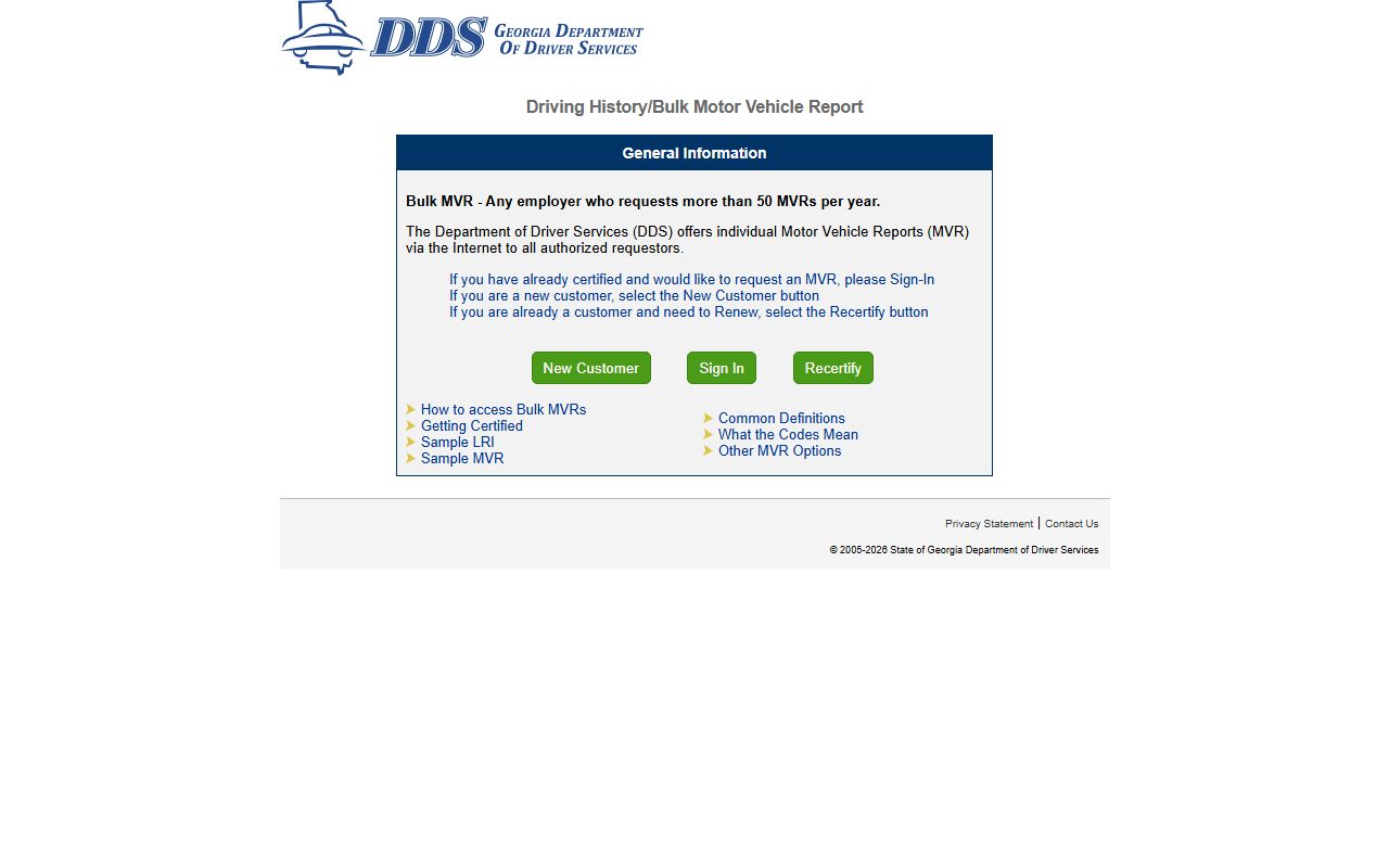 Charlton County traffic court records Georgia DDS online MVR portal